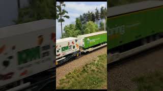 Schwedischer Güterzug h0 modellbahn train schweden [upl. by Siuqcram]