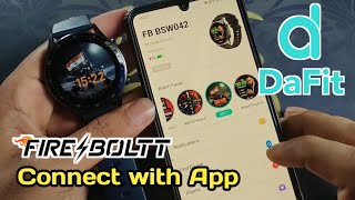 da fit smart watch how to connectfire boltt smartwatch connect to phone [upl. by Eniroc]