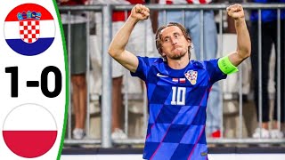 Croatia vs Poland 10 All Goals and Extended Highlights Luka Modrić Freekick Goal [upl. by Ramas]