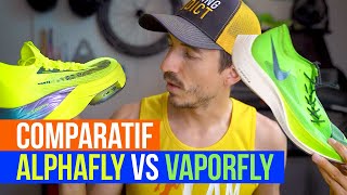 Test Nike AlphaFly vs Vaporfly  deux chaussures deux manières de courir [upl. by Normie]