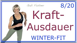 820⛷️44 min KraftAusdauerTraining  ca 3500 Schritt und 400 Kcal verbrennen  ohne Geräte [upl. by Fiske]