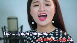 KARAOKE Nhớ Thương Ví Dặm  Lê Ngọc Thúy  Beat Gốc [upl. by Hans]