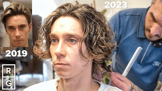 mens life changing curly hair styling routine [upl. by Cesar]