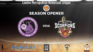 LMBL D1 202425  London Mystics v Enfield Scorpions [upl. by Arriaes814]