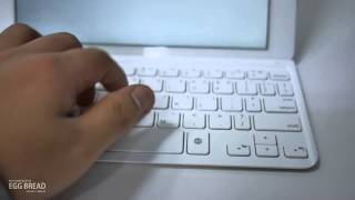 Logitech Ultrathin Keyboard Cover  로지텍 울트라씬 키보드커버 타건음 [upl. by Suoicserp211]