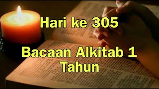 Hari ke 305  Panduan Baca Alkitab Setahun secara Kronologis  Alkitab Suara [upl. by Gayla]