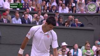 Wimbledons greatest tiebreak Epic battle between Novak Djokovic and Roger Federer in 2015 Final [upl. by Ayotnahs]