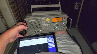 Northwood Radio UK Weather fax station rough decode on the Android tablet app 4610 kHz USB SW [upl. by Assert]