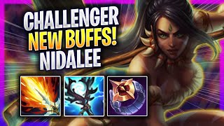 KOREAN CHALLENGER TRIES NIDALEE WITH NEW BUFFS  Challenger Plays Nidalee JUNGLE vs Xin Zhao [upl. by Htebyram863]