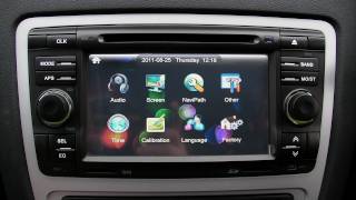 DVD GPS Stereo Radio SKODA Seat Octavia Fabia Roomster Praktick Navi SatNat Sat Nav Navigation [upl. by Honniball]