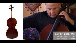 Carrie Scoggins 2017 cello  Robert deMaine  at the Metzler Violin Shop [upl. by Trauner]