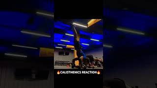 People reaction💀 gym calisthenics planche reaction respect motivation streetworkout fitness [upl. by Piers576]