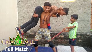 Full Match  Roman Reigns vs Brock Lesnar Crown Jewel Full Match  Backyard Wrestling [upl. by Hendrik]