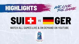 Highlights  Switzerland vs Germany  2023 IIHFWorlds [upl. by Marzi]