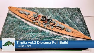 Tirpitz 1800 Academy vol2 Diorama Full Build [upl. by Tia]