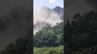 Biggest landslide hill village darjulavillage landslidetravel shorts nepal [upl. by Dewhurst]