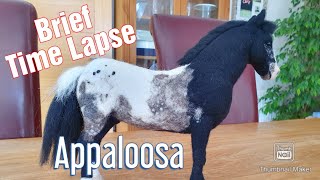 Brief Time Lapse  Appaloosa Horse  Latest Commission  Needle Felted Horse [upl. by Asseneg]