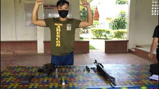 Assemble and disassemble M16a1 assault Rifle [upl. by Inahet420]