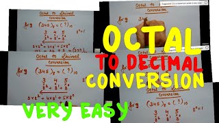 octal to decimal easy short simple [upl. by Ariela368]