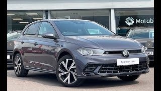 Approved Used Volkswagen Polo RLine 10 TSI Manual Smokey Grey  Wrexham Volkswagen [upl. by Araht]