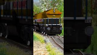 MOST DANGEROUS BUMPY RAILWAY TRACKS train shorts [upl. by Kusin]