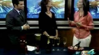 Sabering Champagne on CBS [upl. by Ilke]