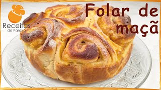 FOLAR DE MAÇÃ uma receita especial  🍎 Receitas do Paraíso [upl. by Eilesor]