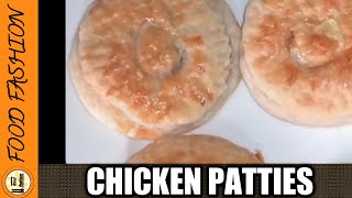 How To Make Bakery Style Chicken Patties  Chicken Puff Pastry With Homemade Dough  Food Fashion [upl. by Enrico]