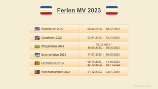 Ferien MV 2023 [upl. by Gypsy]