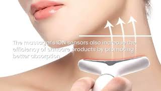 Best Device For AtHome AntiAging Face amp Neck Massage With Red Light Therapy [upl. by Kristofor284]