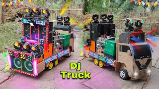 Mini Dj Truck Loading At New Home Eicher Truck Dj box and dj sharpy light big dj dj toy making sr [upl. by Kcirde]