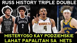 Walang LIGTAS sa Brooklyn Nets ANO kaya to kay Podziemski Russ LUPIT 200 triple double [upl. by Maier]