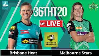 BHW vs MLSW Live  36th Match WBBL 2024  Brisbane Heat Women vs Melbourne Stars Women [upl. by Eerol379]