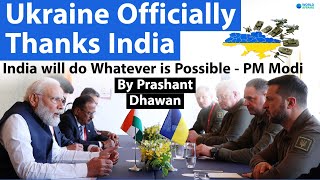 Ukraine Officially Thanks India at G7  PM Modi says India will do whatever it can to bring peace [upl. by Nemhauser]