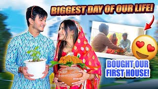 We Bought Our First House Together😍  Ghar ki Pooja  Tanshi Vlogs [upl. by Malek]