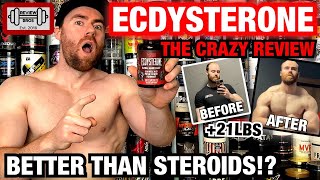 BETTER THAN STEROIDS ECDYSTERONE REVIEW  TURKESTERONE BROTHER  GAINED 21LBS 🤯 [upl. by Cigam]