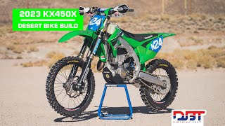 2023 Kawasaki KX450X Desert Build  Dirt Bike Test [upl. by Xymenes]