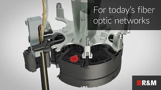 How to mount the FO splice closure for 576 splices and 3456 ribbon fiber splices  SYNO S500 by RampM [upl. by Daggett]