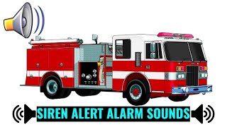 FIRE TRUCK SOUNDS  SIREN ALERT ALARM SOUNDS [upl. by Anahcra]