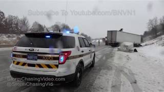 Freezing rain makes creates slick roads in Southern PA  272018 [upl. by Leandro650]