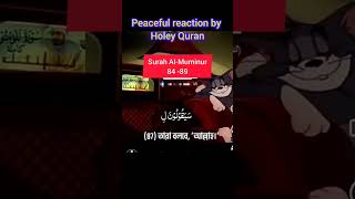 peaceful reaction by holey Quran alquran surah quran pace islamic [upl. by Ul]