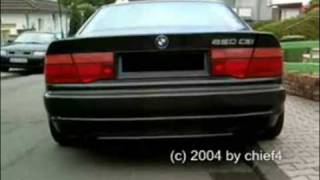 Extreme Sound BMW 850CSI revving [upl. by Anaila54]