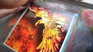 Spray paint Art by Brent Willis quotPHOENIX FEATHER Xquot [upl. by Errised]