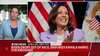 Biden drops out of 2024 race endorses VP Kamala Harris [upl. by Laicram]