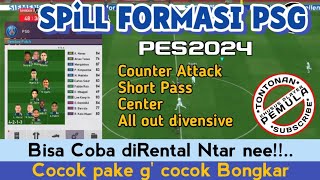 FORMASI PSG  PES 24 PS3 [upl. by Aidnic]