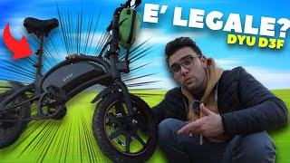 LA MIA NUOVA MINI BICI ELETTRICA potentissima ⚡  unboxing e test DYU D3f [upl. by Cookie]