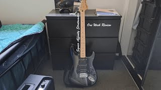 Squier Affinity Stratocaster  One Week Ownership Review [upl. by Nnaeiluj123]