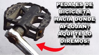 COMO QUITAR LOS PEDALES A UNA BICICLETA [upl. by Einhpets]