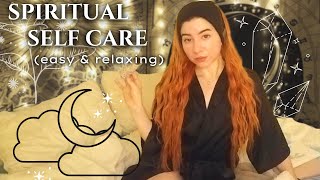 Spirituality For BEGINNERS✨SIMPLE Spiritual Night Routine🌙Self Care Meditation Journaling Etc [upl. by Nellda832]