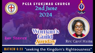 Womens Guild Church Service  PCEA Syokimau Church  2nd Service [upl. by Ardnekat]